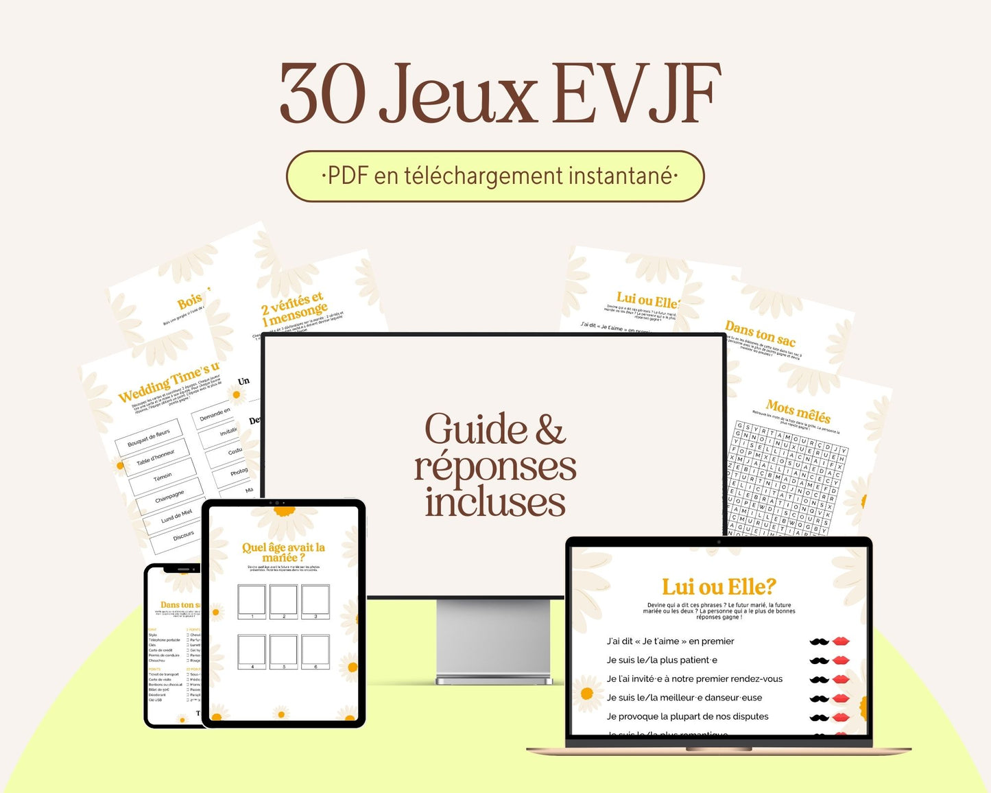 Jeux EVJF à télécharger