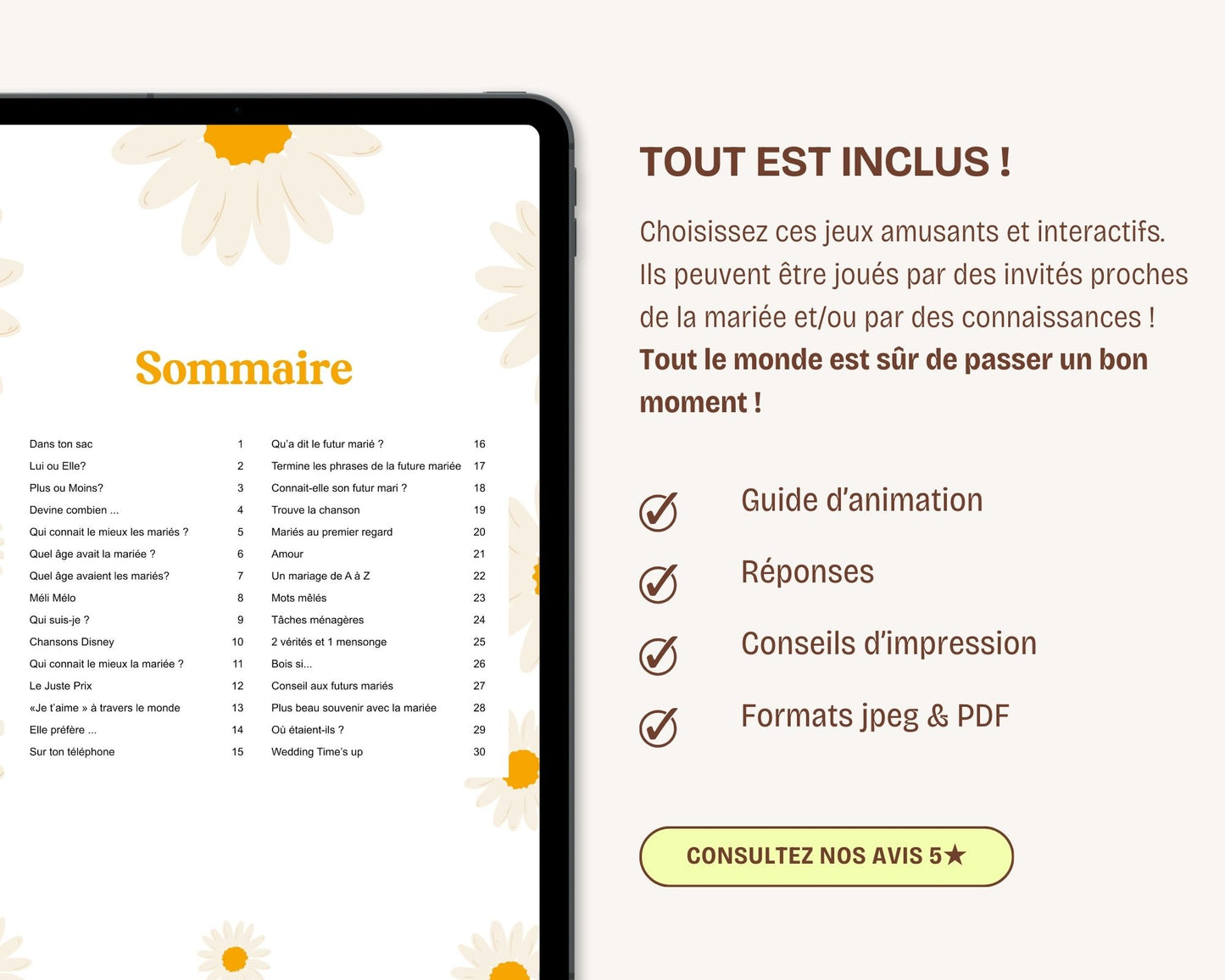 Jeux EVJF à télécharger
