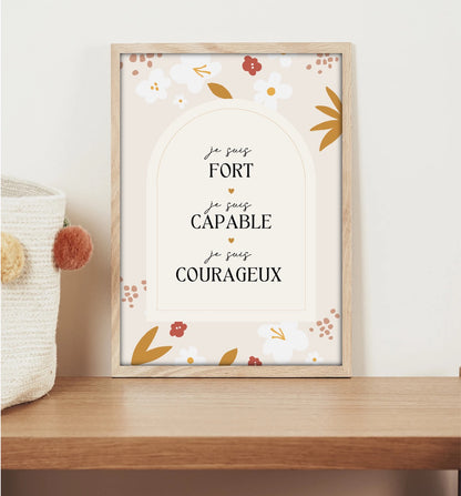 Affiche - Affirmations positives - Flowers