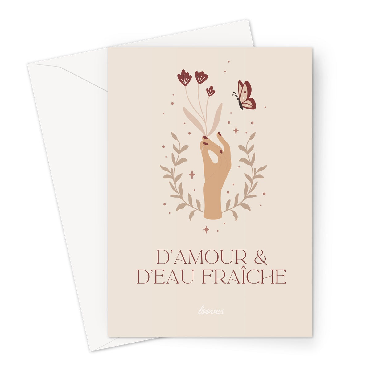 D'amour et d'eau fraîche Greeting Card