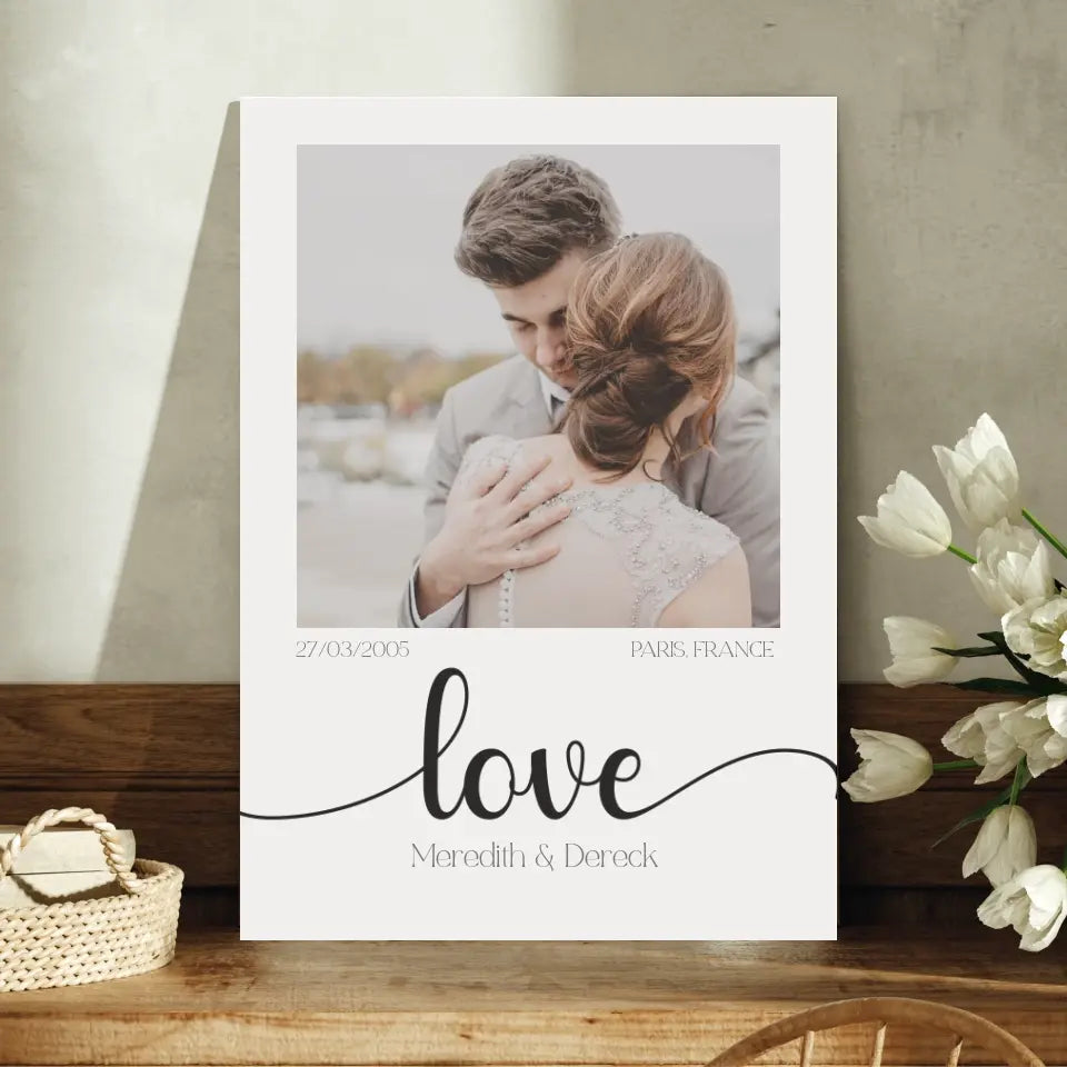 Affiche personnalisable - Love