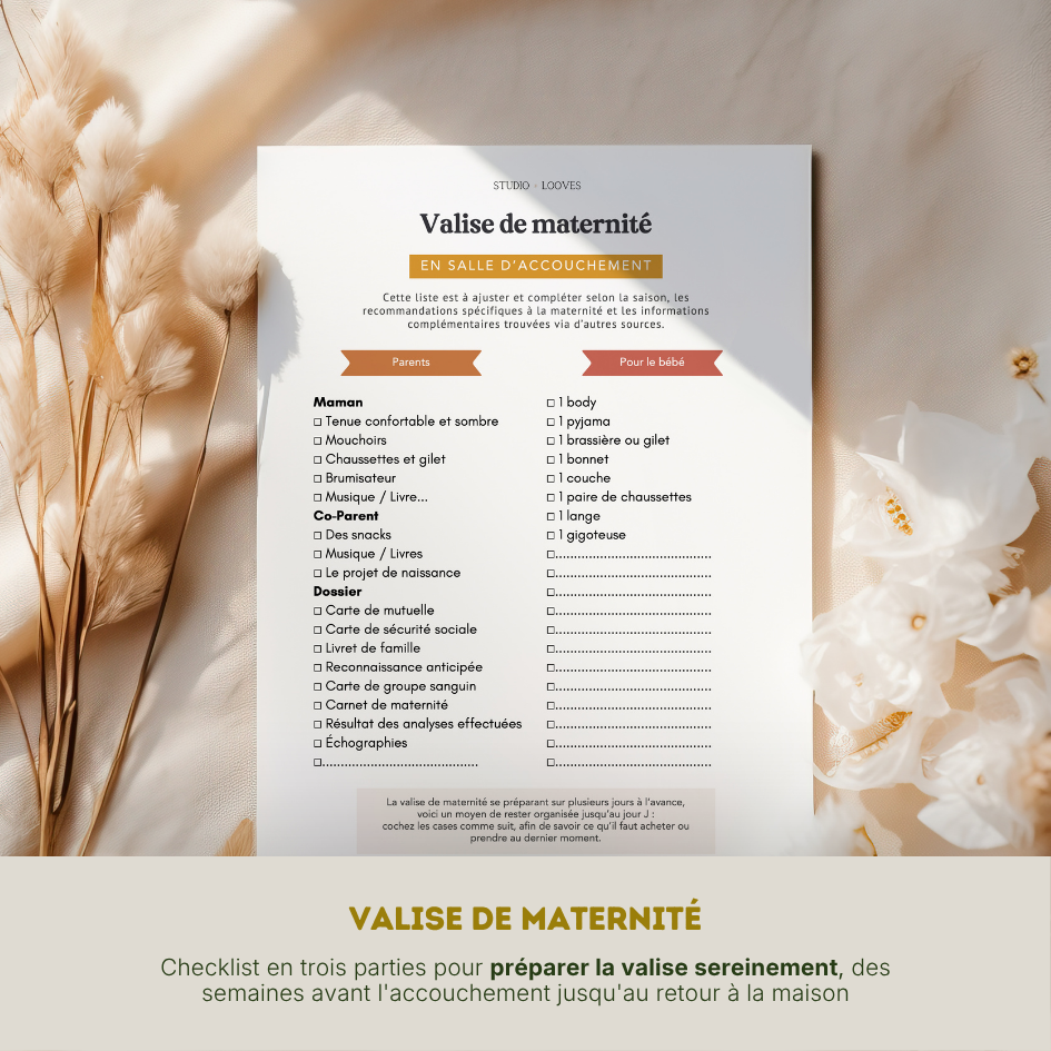 Pack grossesse n°1 - S'organiser