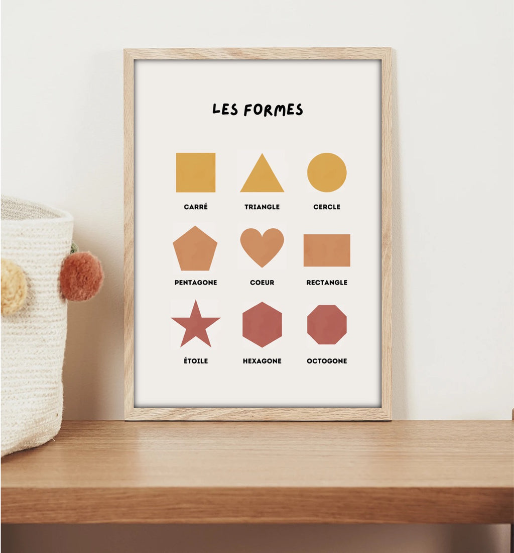 Affiche Educative — Les formes