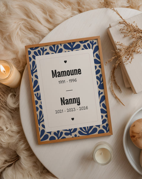 Annonce de grossesse mamie • Affiche personnalisée