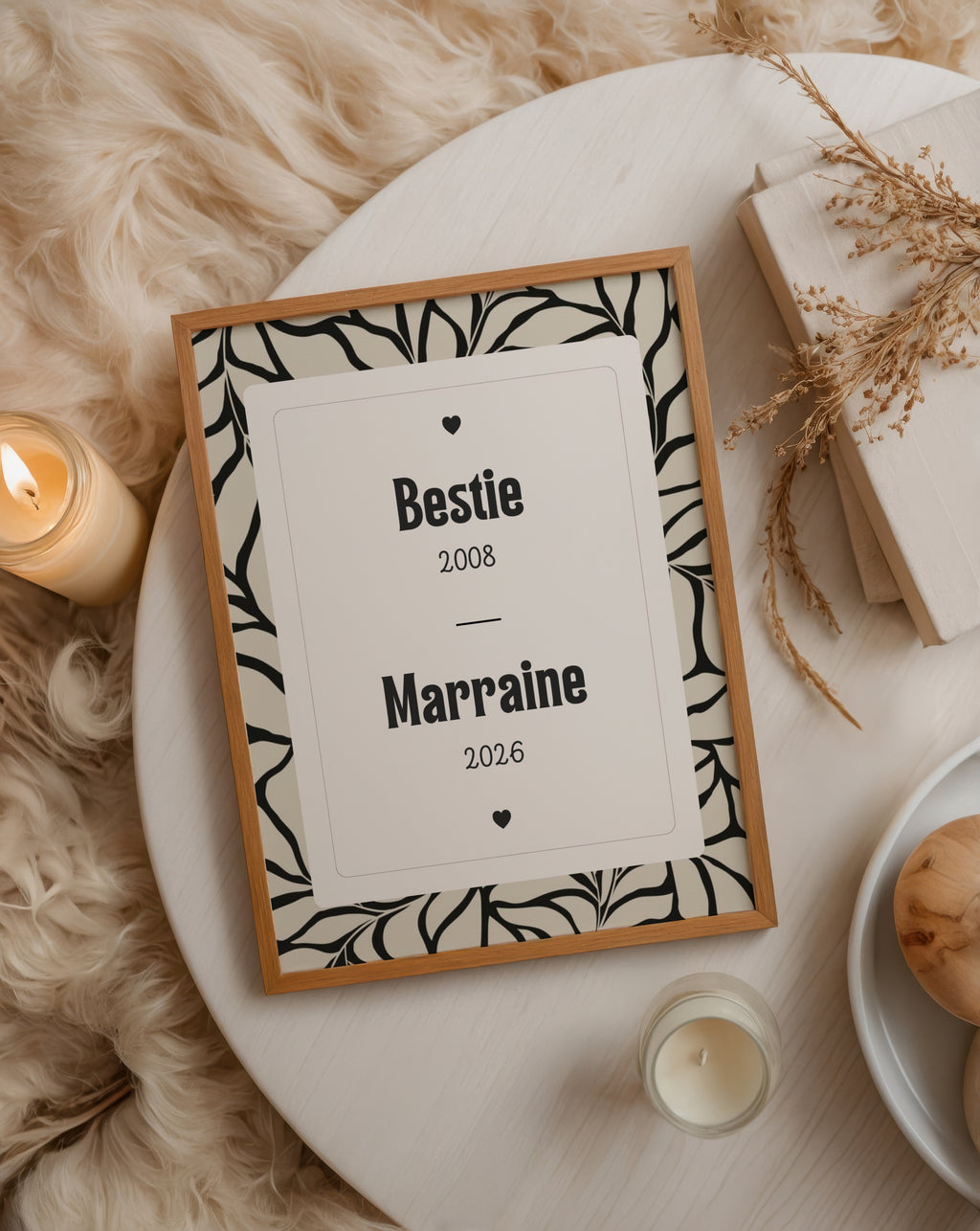 Demande de Marraine — Thème Abstract Noir