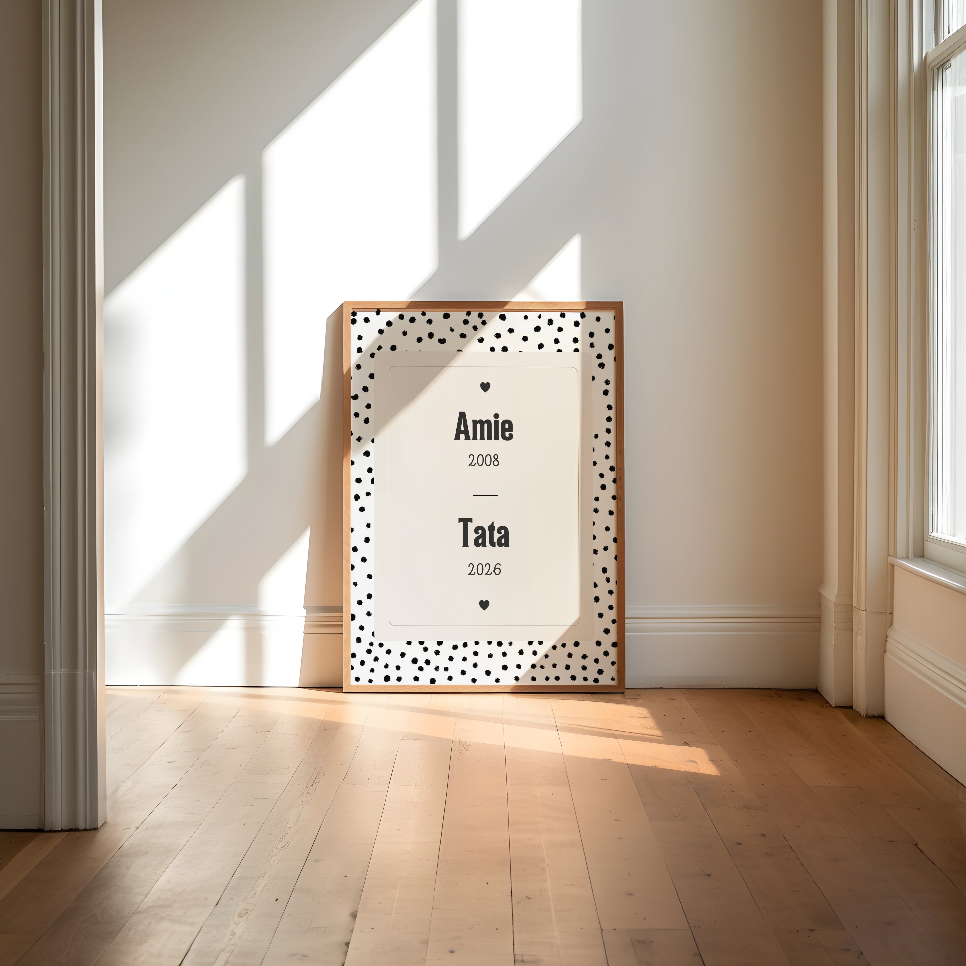 Annonce de grossesse Tata — Thème Dots