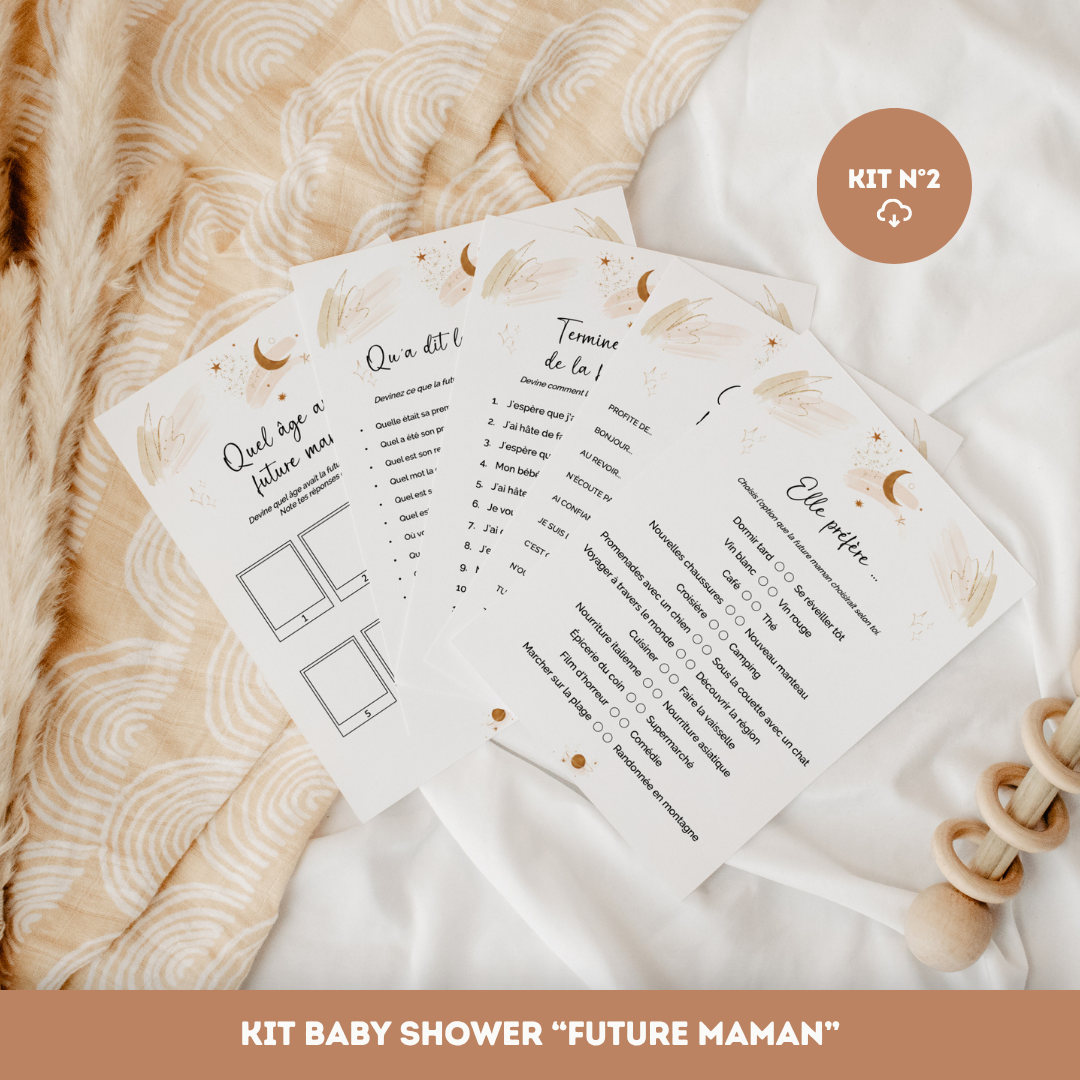 Kit baby shower n°2 - Future maman