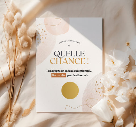 Carte à gratter - Annonce de grossesse - Lot de 3