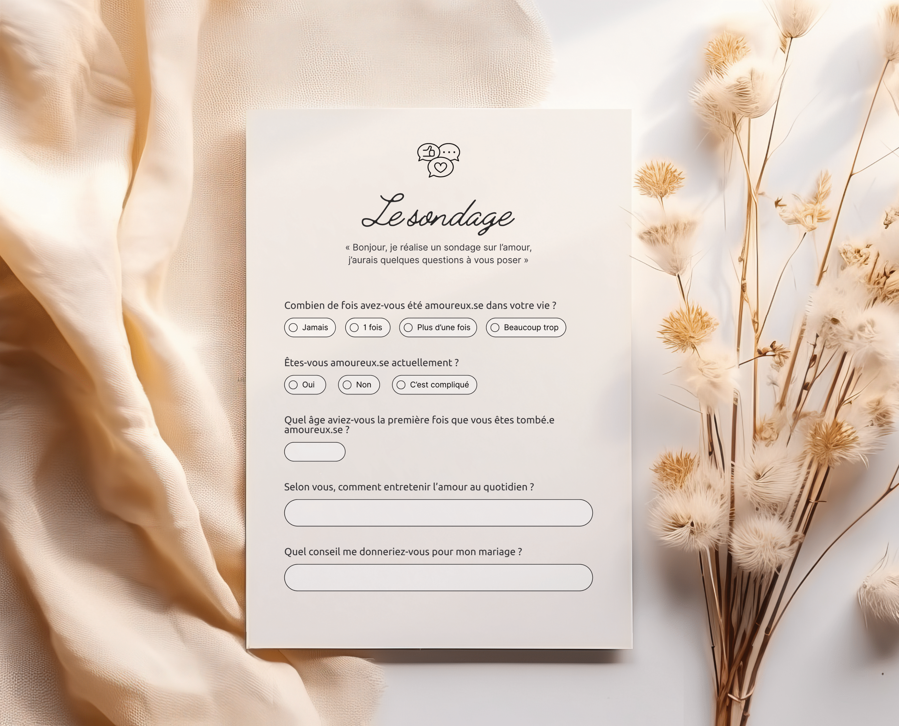 Le Sondage – Défi bienveillant EVJF