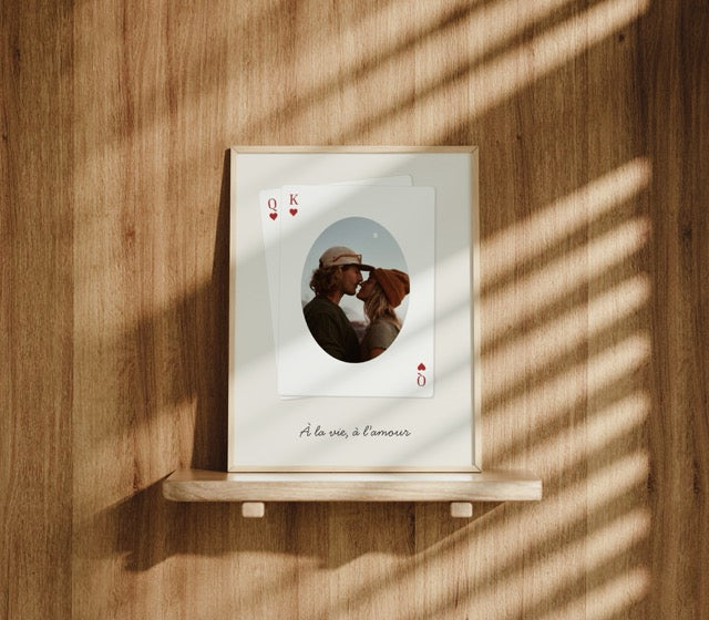 Affiche Queen & King — Thème Cards n°1