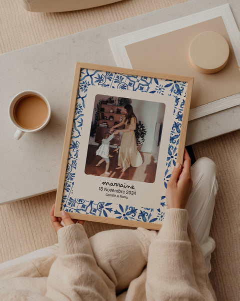 Affiche Marraine — Thème Mosaïque