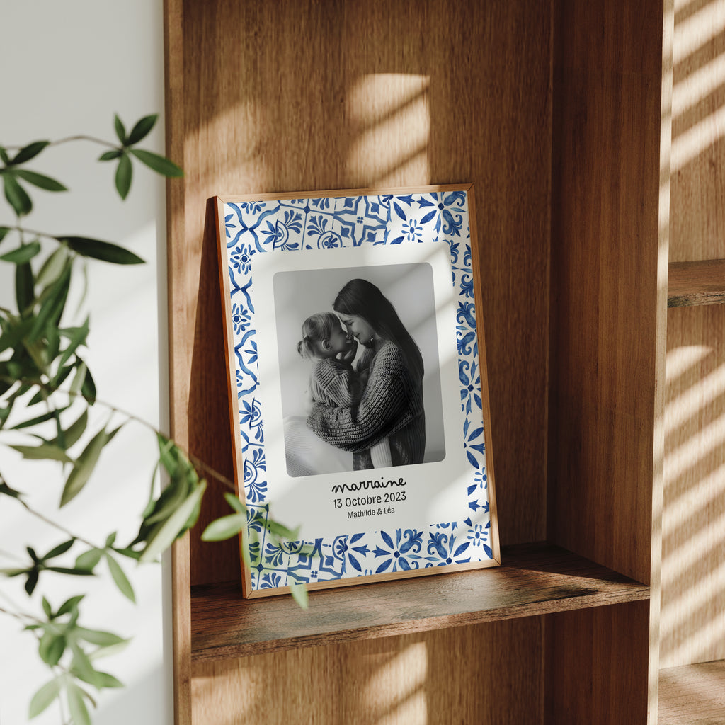 Affiche Marraine — Thème Mosaïque