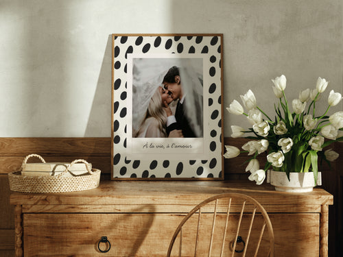 Affiche Polaroïd — Thème Pois