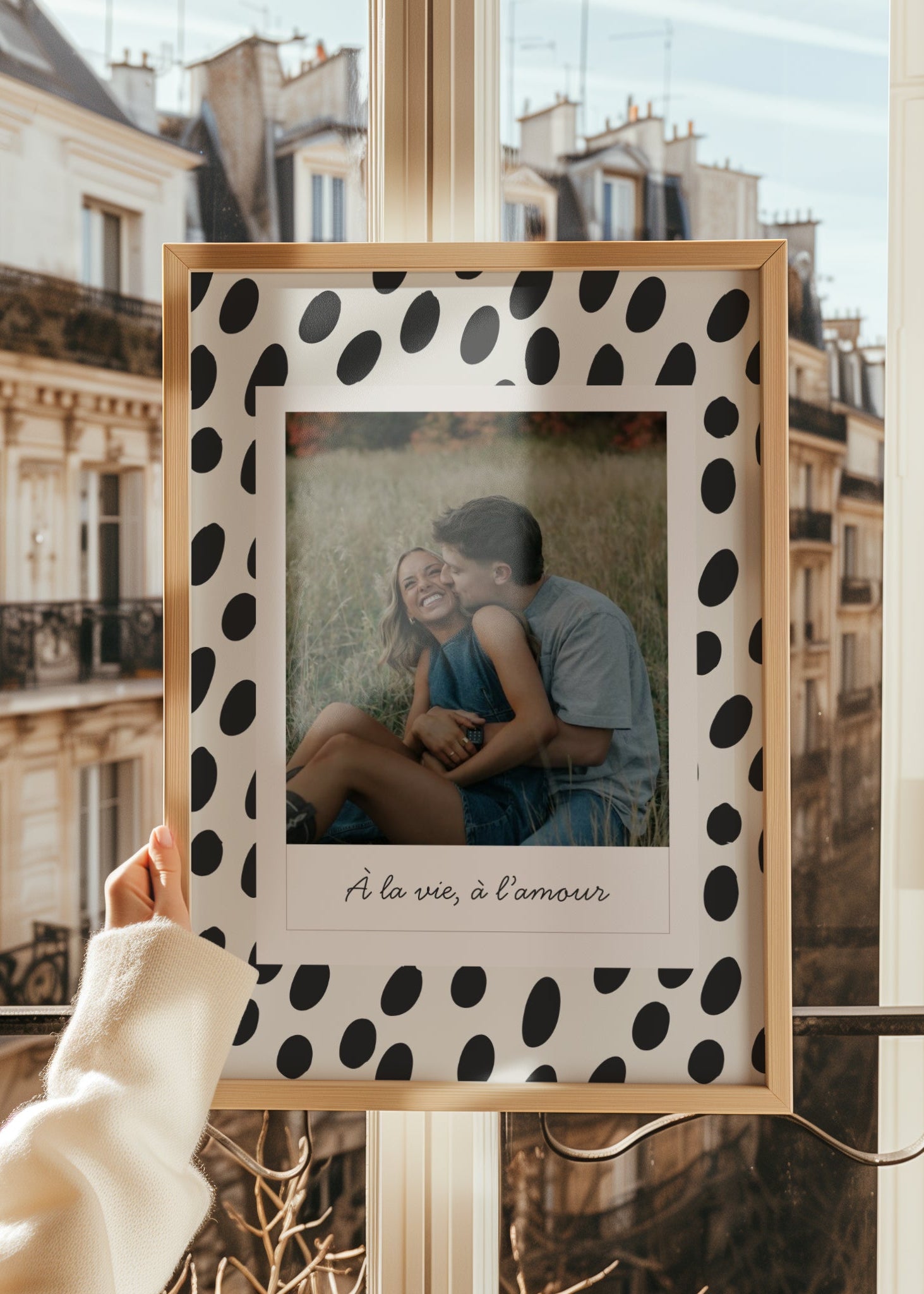 Affiche Polaroïd — Thème Pois