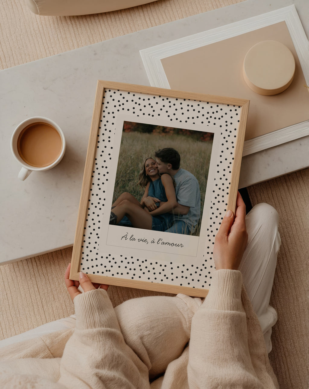 Affiche Polaroïd — Thème Pois