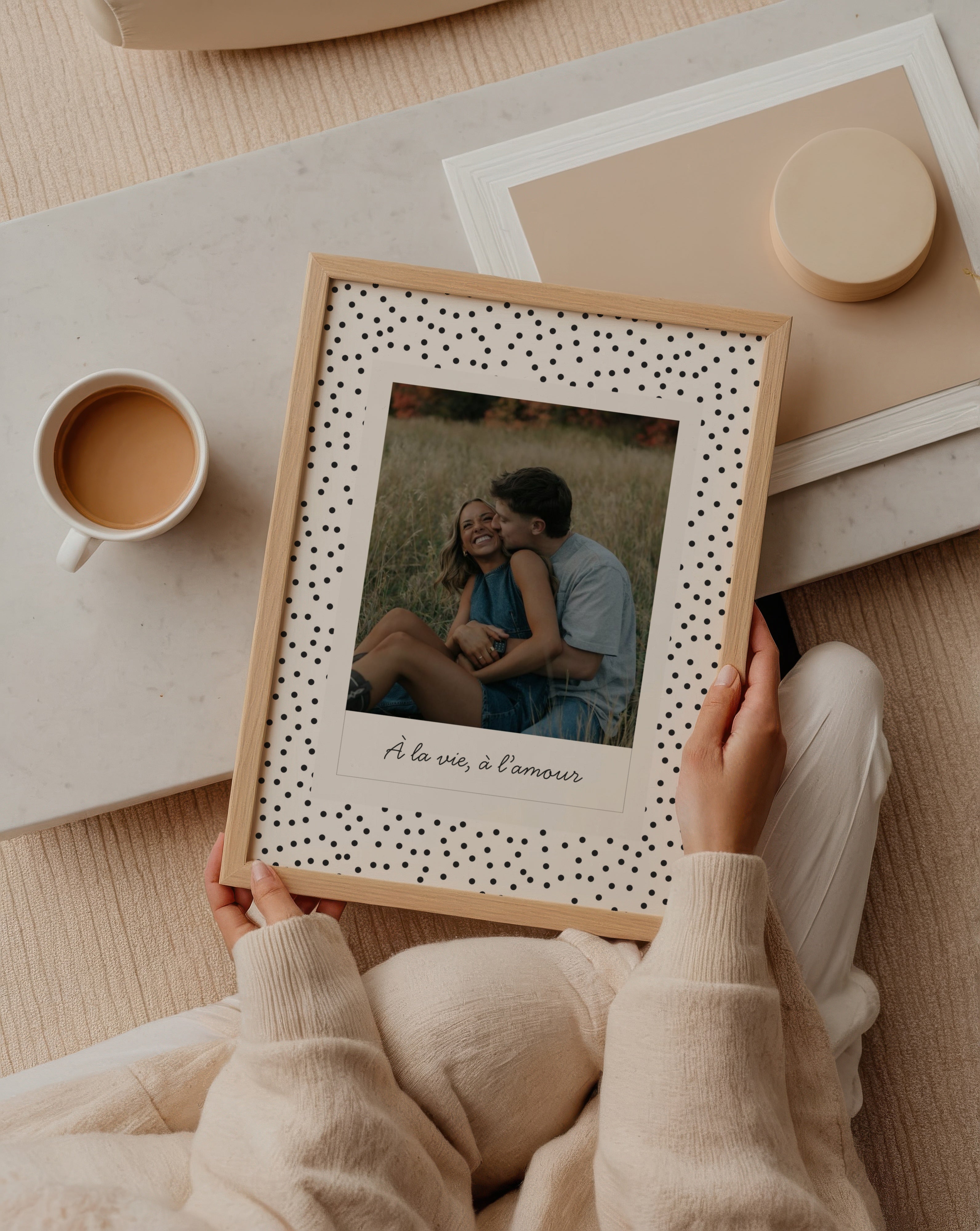 Affiche Polaroïd — Thème Pois