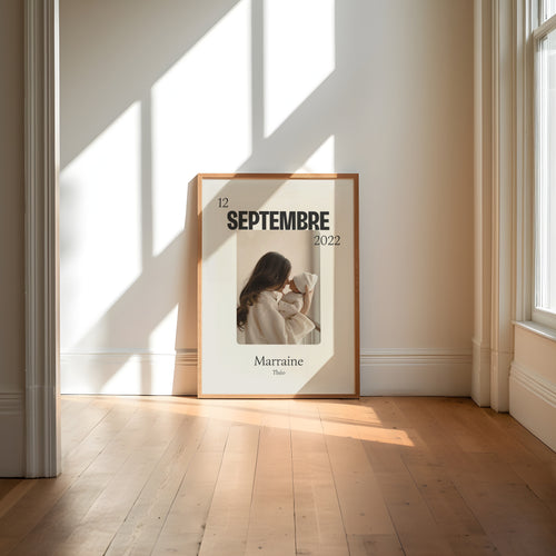 Affiche Marraine — Thème Bold