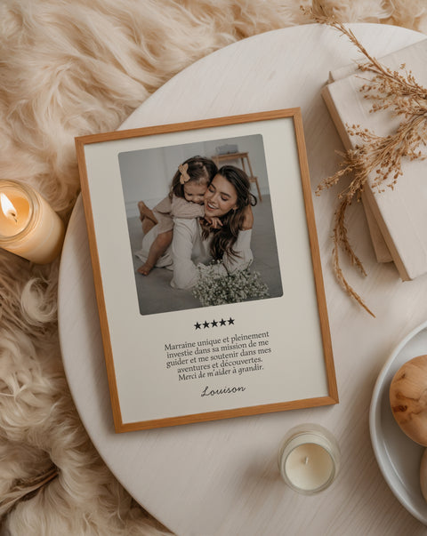 Affiche Marraine — Thème 5 étoiles