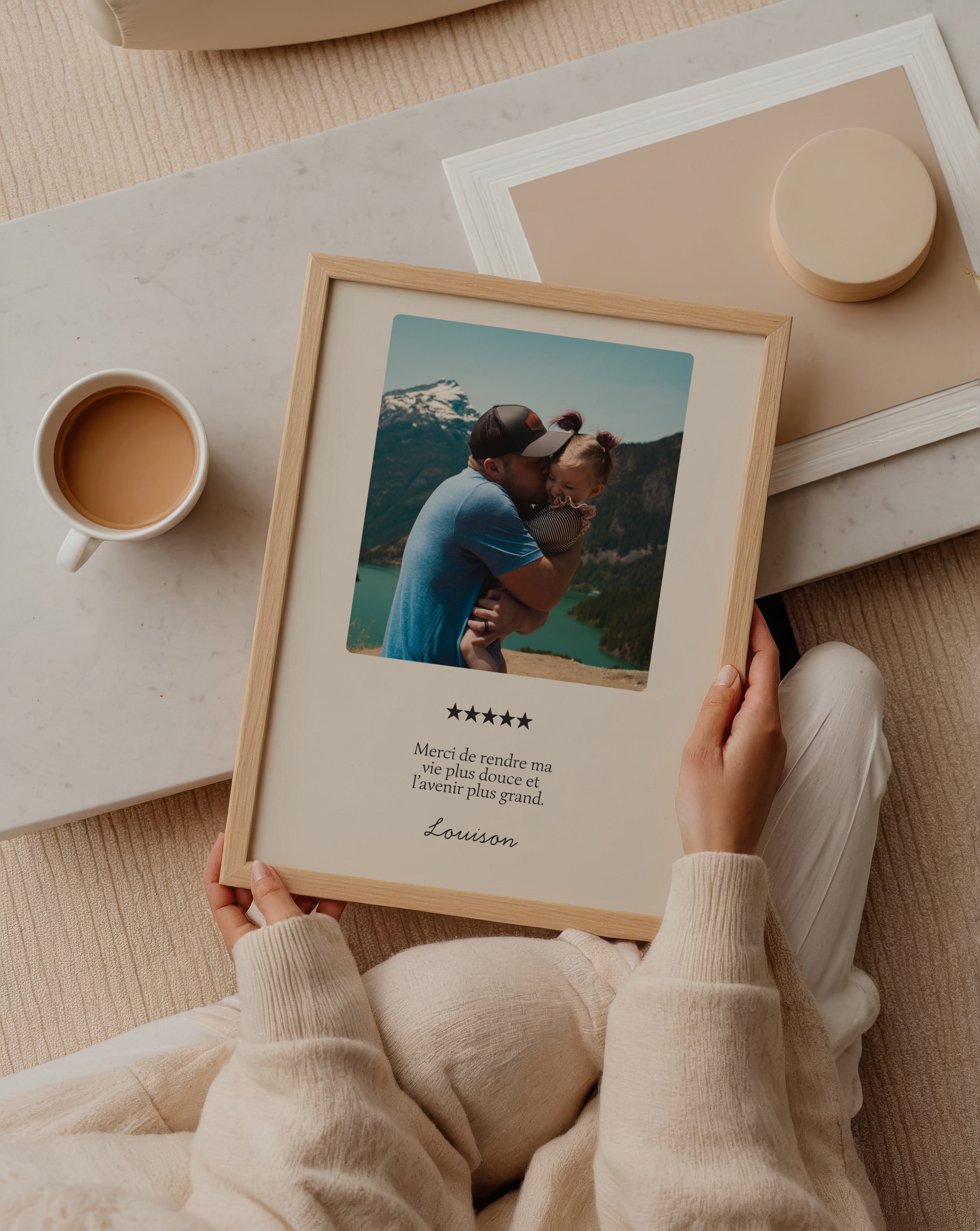 Affiche Papa — Thème 5 étoiles