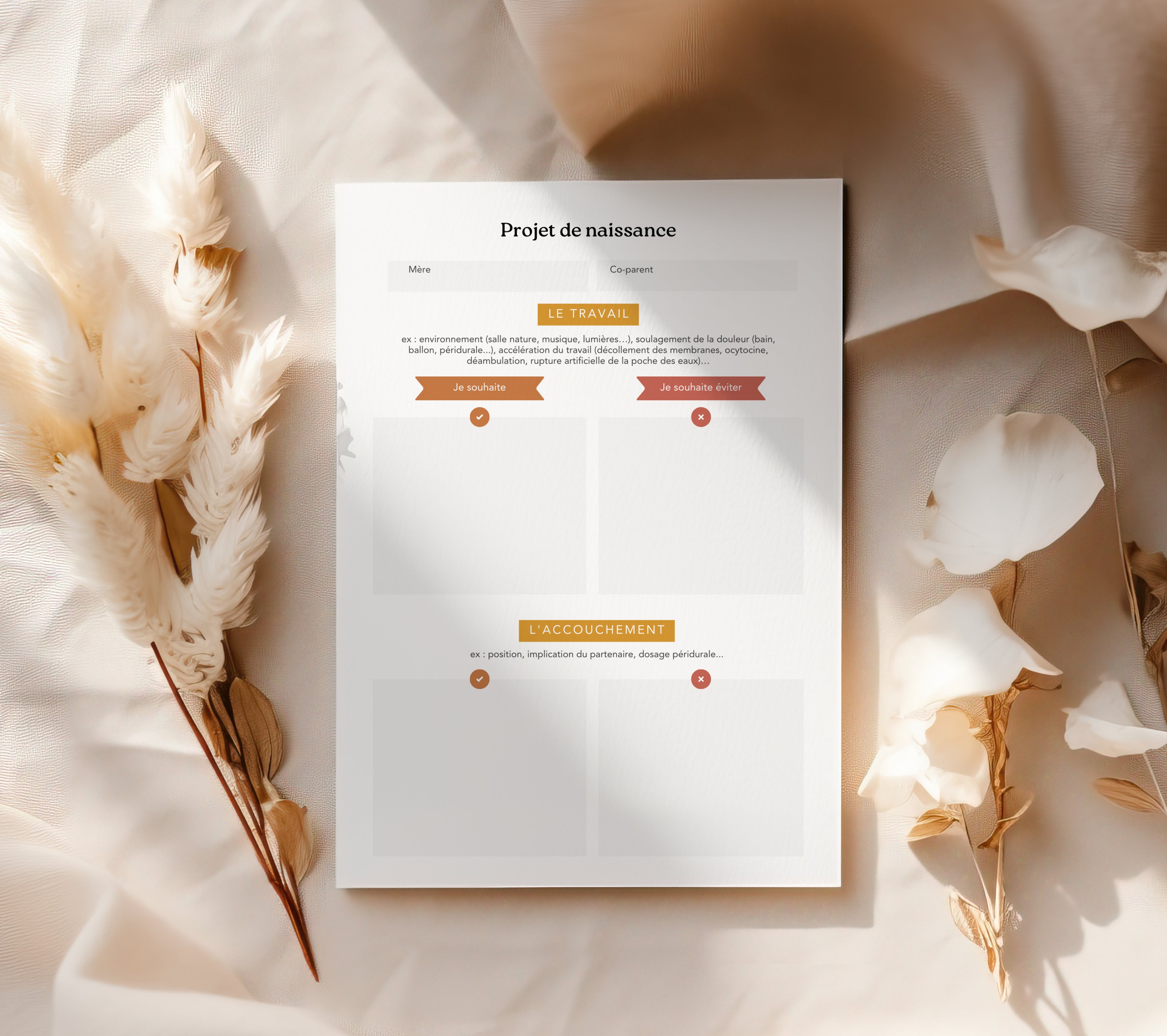 Calendrier de grossesse - Offert