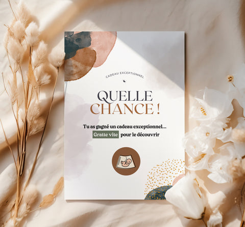 Cartes à gratter — Annonce de grossesse — Thème Watercolor (par lot de 4)