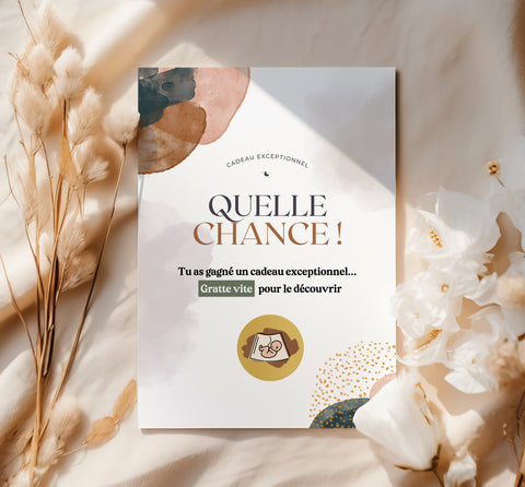 Cartes à gratter — Annonce de grossesse — Thème Watercolor (par lot de 4)