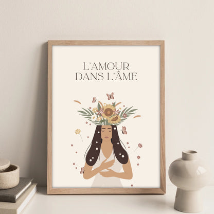 Affiche Positive - L'amour dans l'âme