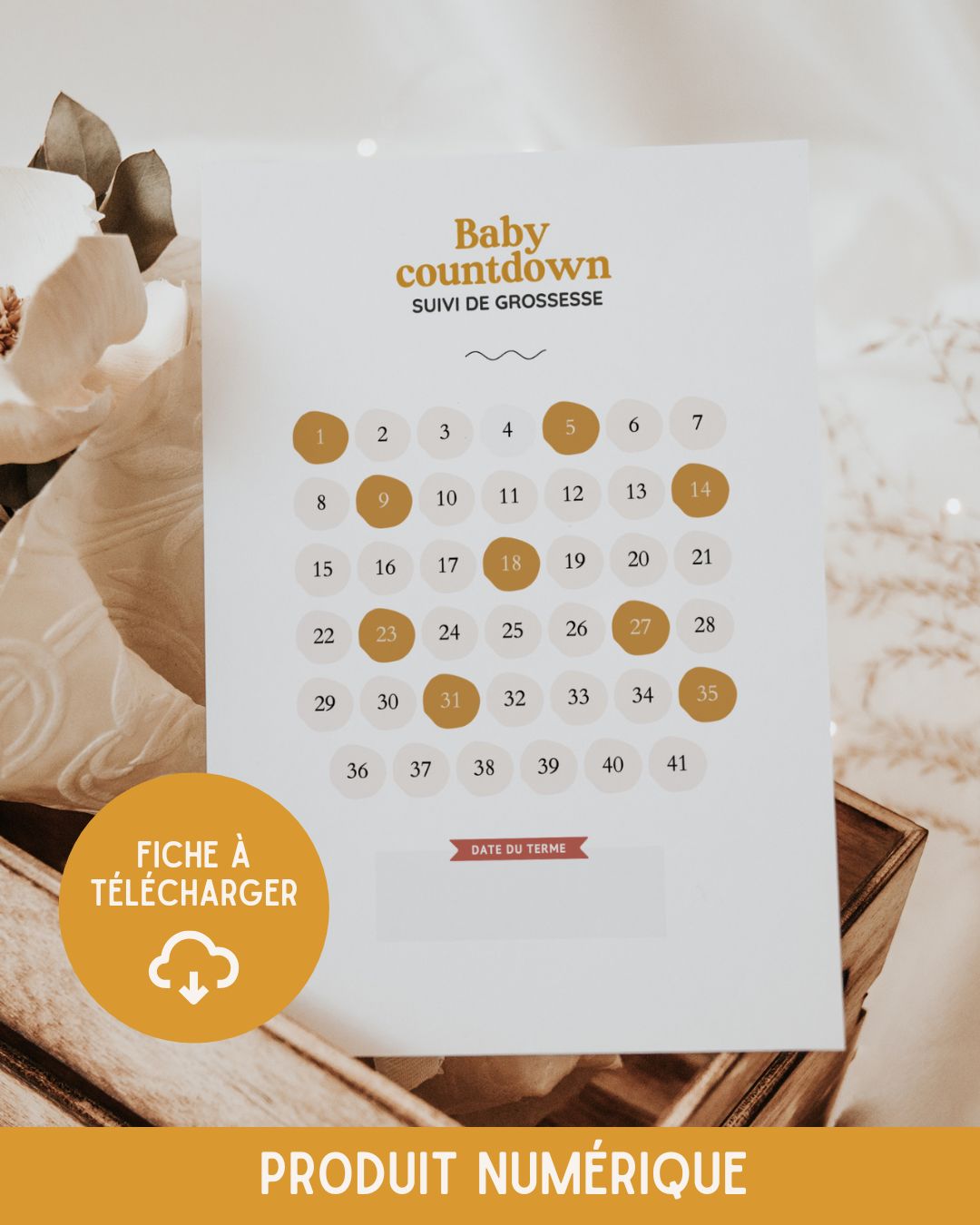 BABY COUNTDOWN - Fiche à imprimer